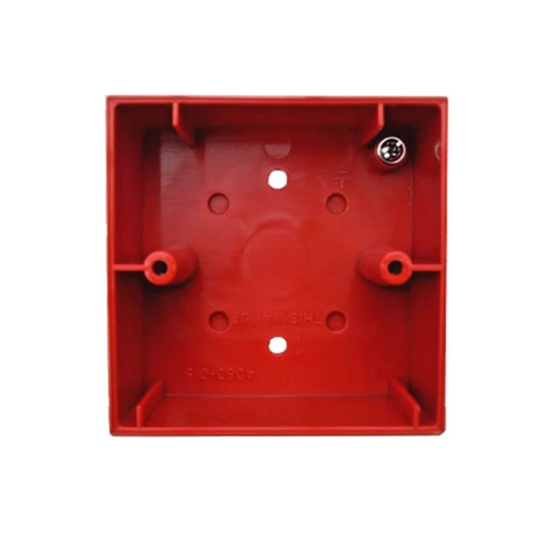 Honeywell Gent S4-34895 Sıva Üstü Back Box | MCP Yangın Butonu Montaj Kutusu (Kırmızı) - ADRESLİ YANGIN ALARM - Honeywell Türkiye