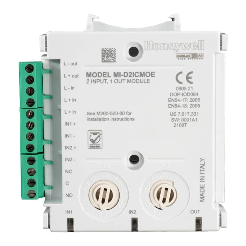 Honeywell MI-D2ICMOE Adreslenebilir Çift Giriş Çift Çıkış Modülü – İzolatörlü I/O Kontrol Modülü - ADRESLİ YANGIN ALARM - Honeywell Türkiye